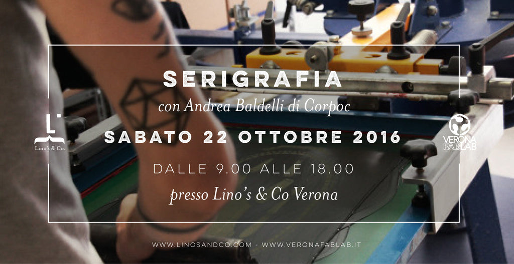 Laboratorio di serigrafia con Andrea Baldelli di Corpoc