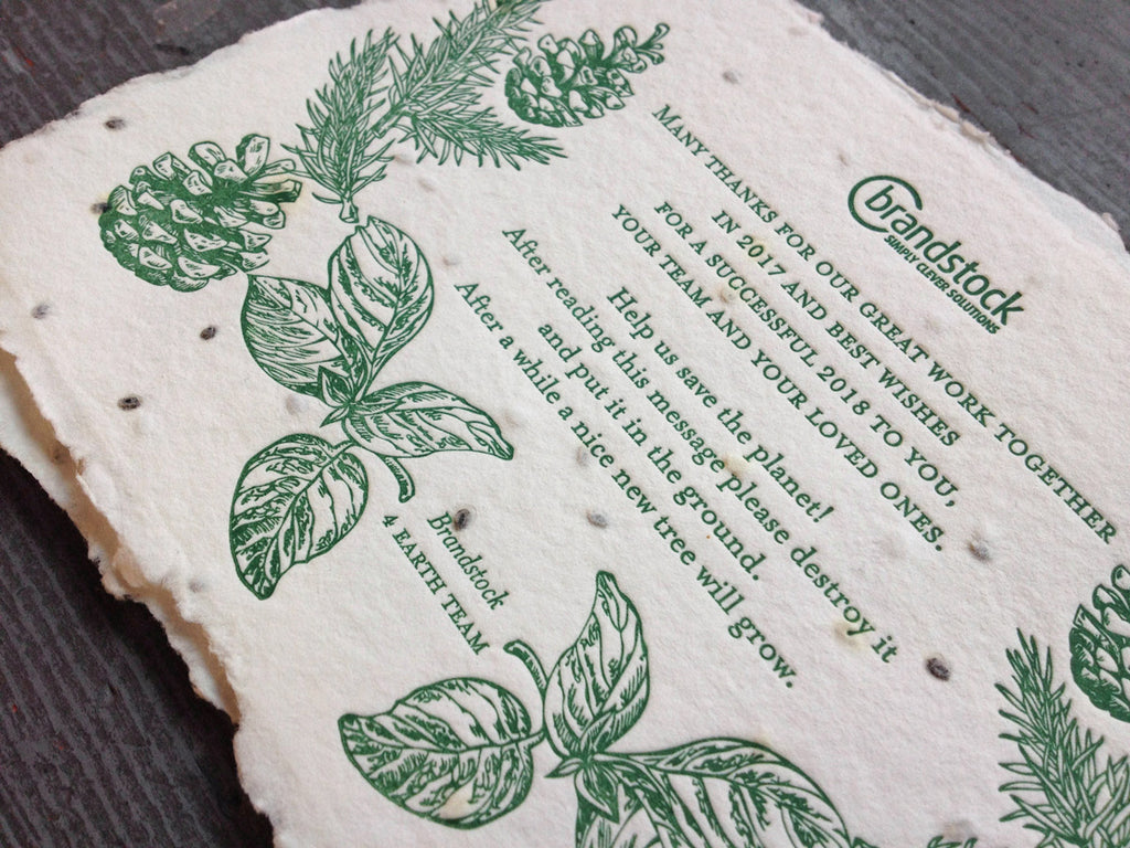 Brandstock Letterpress Christmas Card