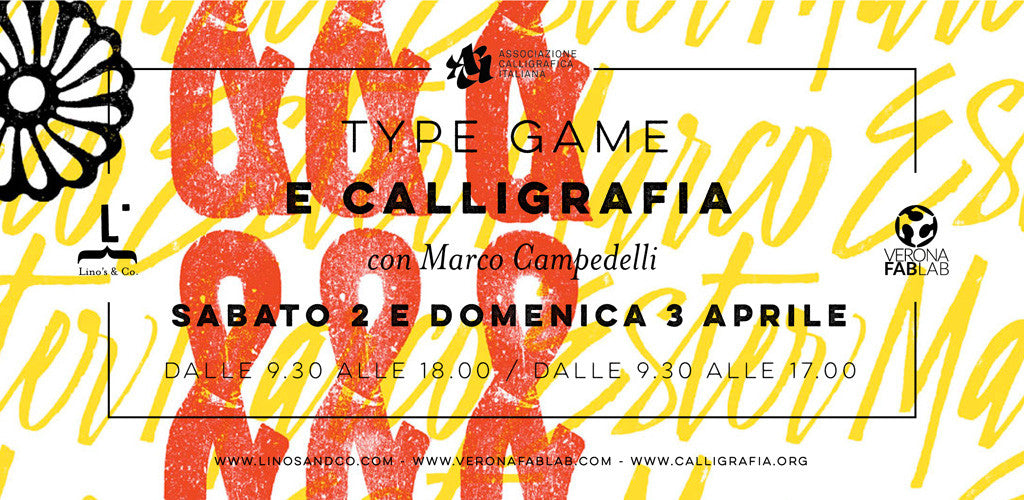 Type game e calligrafia con Marco Campedelli