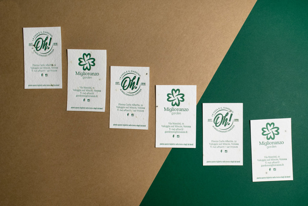 Miglioranzo Garden - Letterpress business card