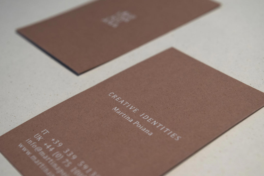 Martina Poiana - letterpress business card