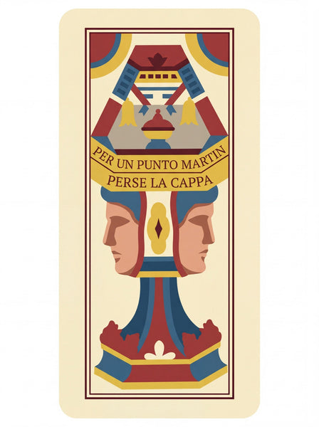 Asso di Coppe illustrazione carta trevigiana