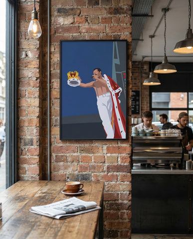 Freddie Mercury mockup