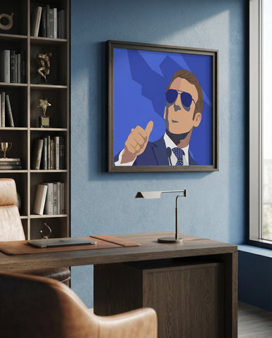 Emmanuel Macron mockup