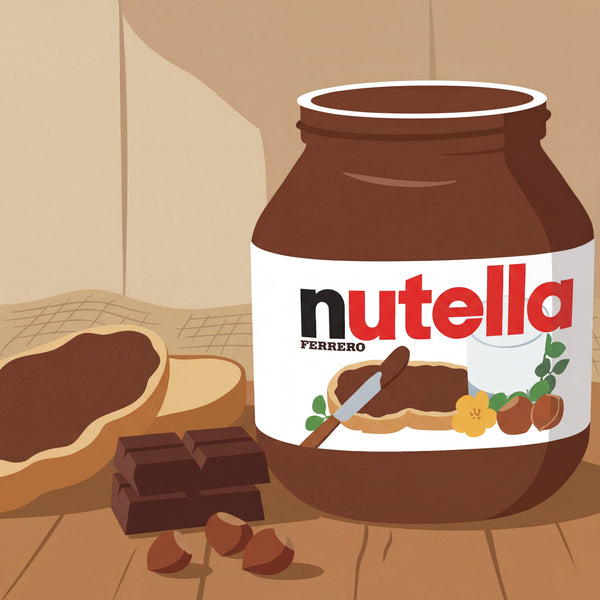 Nutella illustrazione natura morta